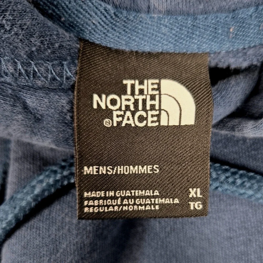 The North Face Hoodie Men's XL‎ Navy Never Stop Exploring Pullover Distressed